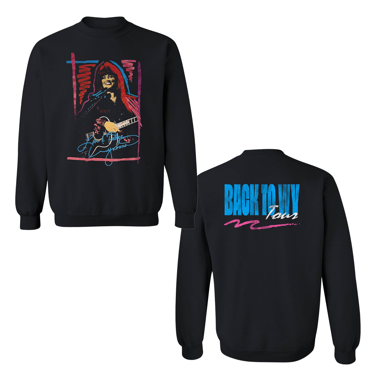 Back To WY Tour Crewneck - Black