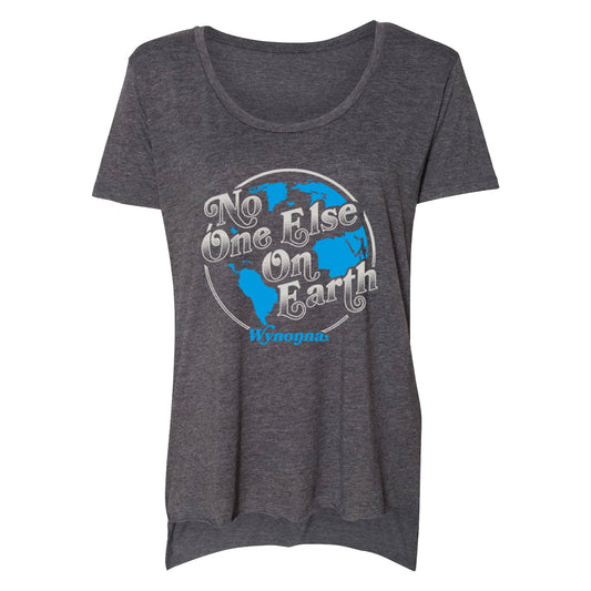 No One Else On Earth Ladies Tee - Charcoal