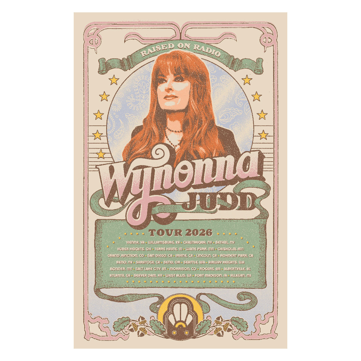 Raised On A Radio 2026 Tour Poster