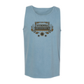 A light blue sleeveless tank top with a vintage-style radio graphic on the chest reading "Wynonna Raised On Radio".