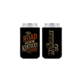 Premium collapsible koozie in black featuring a Wynonna logo printed on one side and "The Road Made Me...Kentucky Queen" printed on the other side.